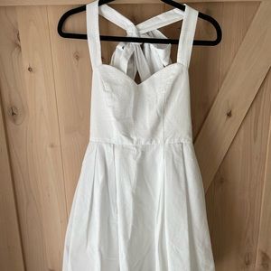 COPY - Lauren James white seersucker dress